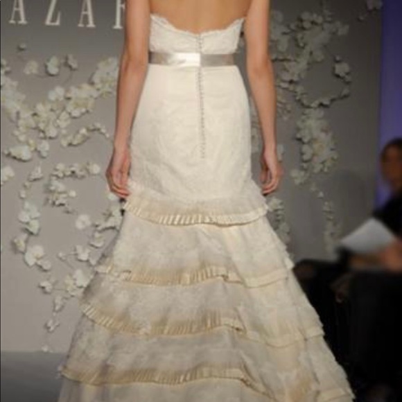 wedding dress added lace straps. Worn only a few hours. - Picture 7 of 7